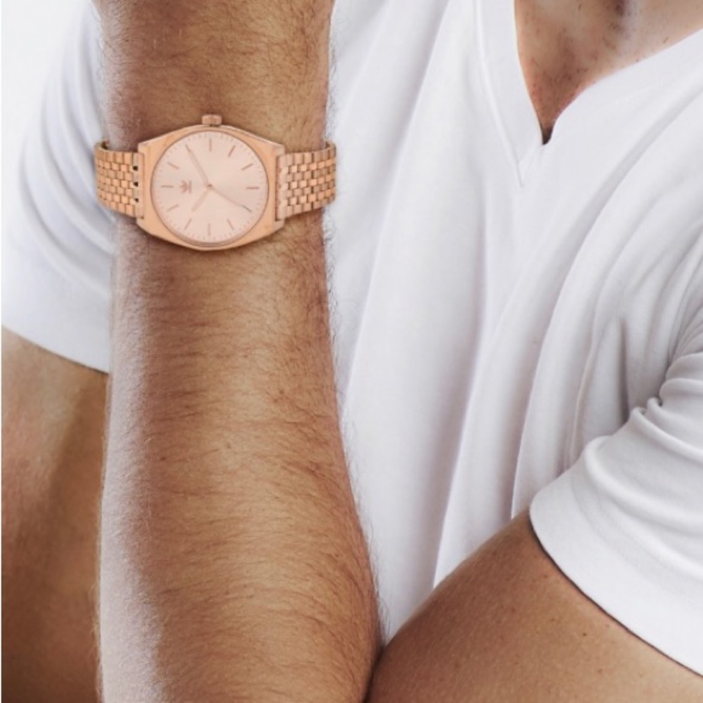 Adidas Process M1 Japanese Movement Watch in Ion Plated RG Over Stainless Steel.